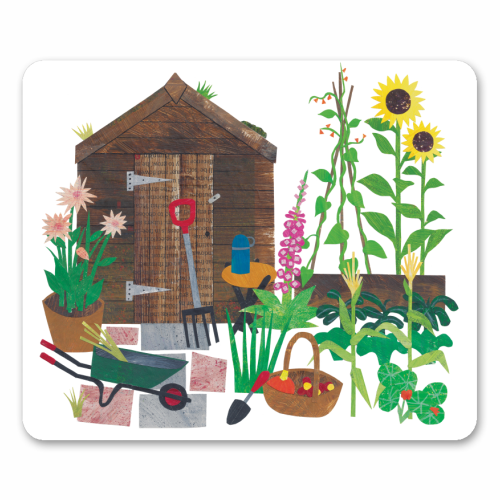 Allotment Garden - mouse mat by Christina Carpenter