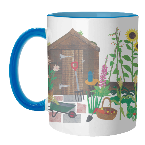 Allotment Garden - unique mug by Christina Carpenter