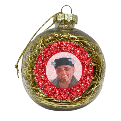 ALONE AT CHRISTMAS - xmas bauble by Wallace Elizabeth