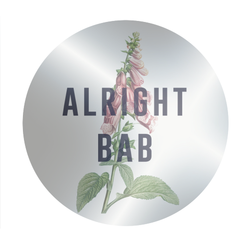 Alright Bab - Circle Sticker by The 13 Prints