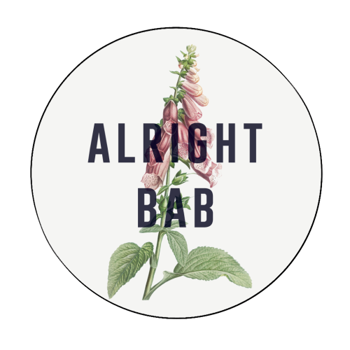 Alright Bab - Circle Sticker by The 13 Prints