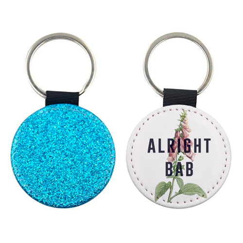 Alright Bab - keyring by The 13 Prints