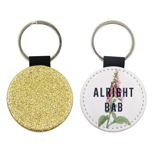 Alright Bab - keyring by The 13 Prints