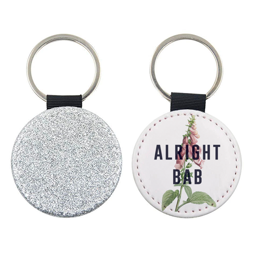 Alright Bab - keyring by The 13 Prints