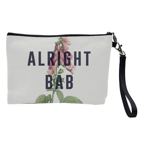 Alright Bab - pretty makeup bag by The 13 Prints