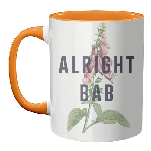 Alright Bab - unique mug by The 13 Prints
