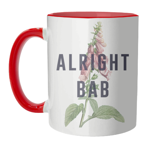Alright Bab - unique mug by The 13 Prints