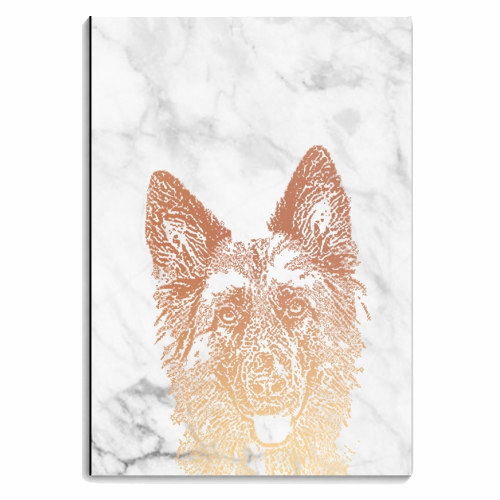 ALSATIAN - personalised A4, A5, A6 notebook by Wallace Elizabeth