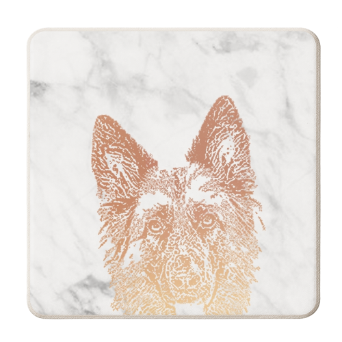 ALSATIAN - personalised beer coaster by Wallace Elizabeth