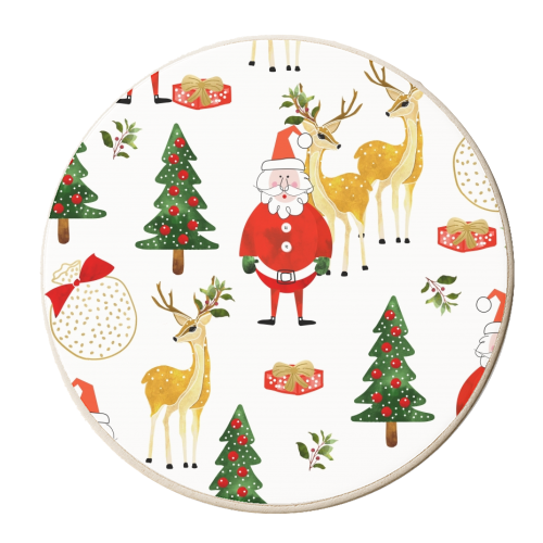 Always Christmas - personalised beer coaster by Uma Prabhakar Gokhale