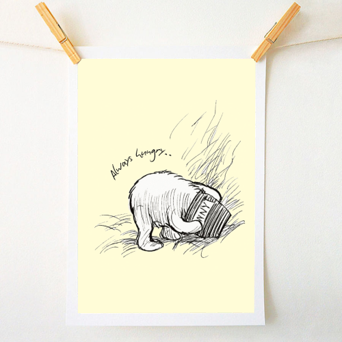 Always Hungry - A1 - A4 art print by Ms Doodle