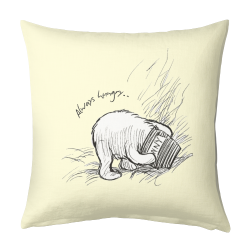 Always Hungry - designed cushion by Ms Doodle