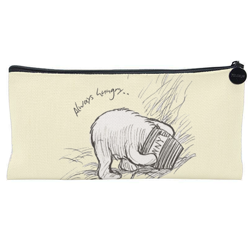 Always Hungry - flat pencil case by Ms Doodle