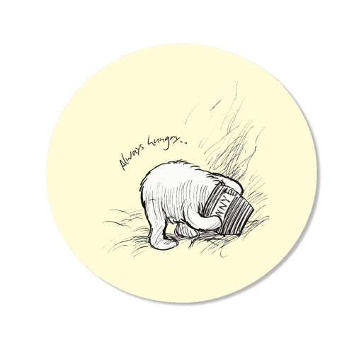 Always Hungry - Magnet by Ms Doodle