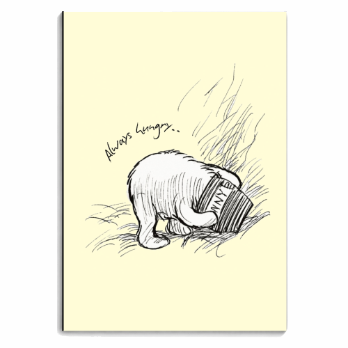 Always Hungry - personalised A4, A5, A6 notebook by Ms Doodle