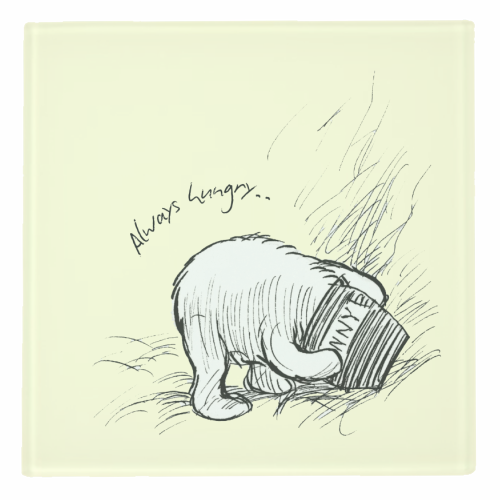 Always Hungry - personalised beer coaster by Ms Doodle