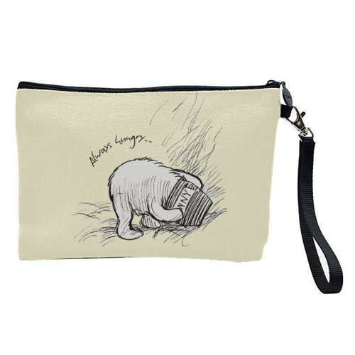 Always Hungry - pretty makeup bag by Ms Doodle