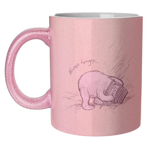 Always Hungry - unique mug by Ms Doodle