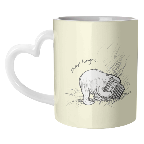 Always Hungry - unique mug by Ms Doodle