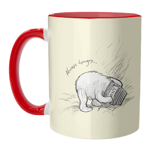 Always Hungry - unique mug by Ms Doodle