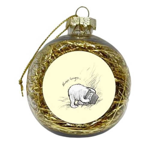 Always Hungry - xmas bauble by Ms Doodle