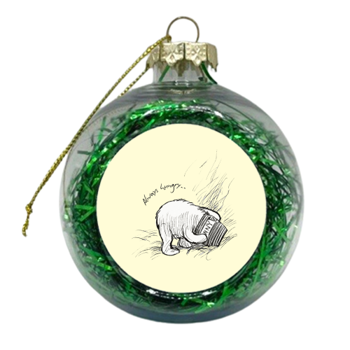 Always Hungry - xmas bauble by Ms Doodle