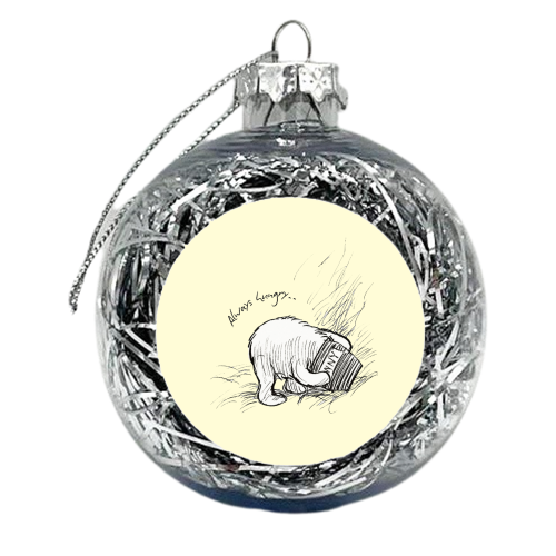Always Hungry - xmas bauble by Ms Doodle