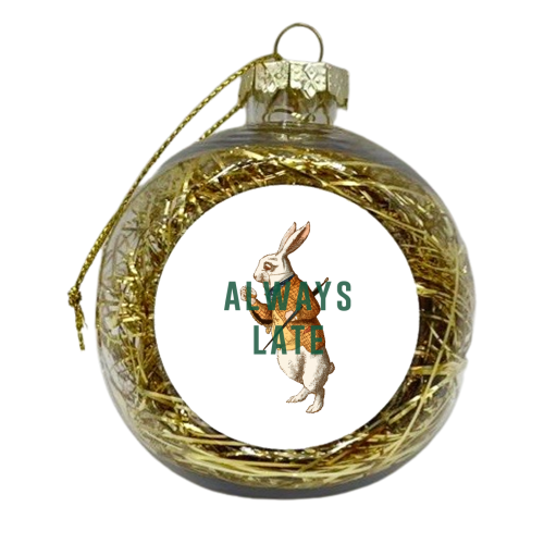 Always Late - xmas bauble by The 13 Prints