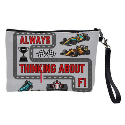 ALWAYS THINKING ABOUT F1 - pretty makeup bag by Ms Doodle