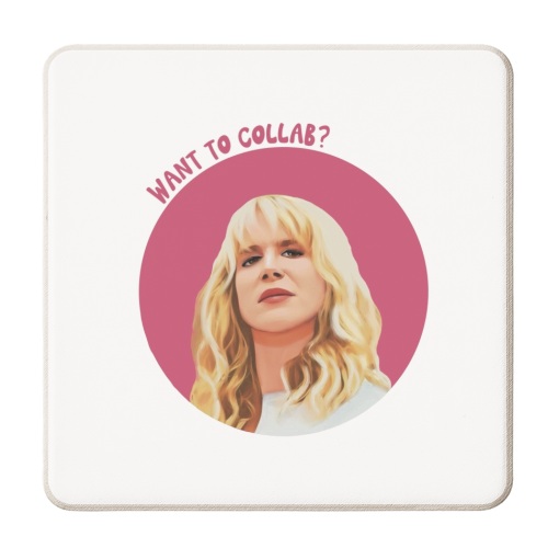 Amandaland inspired collab design - personalised beer coaster by Giddy Kipper