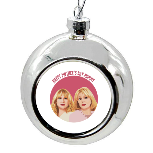 Amandaland inspired Mother's Day design - colourful christmas bauble by Giddy Kipper