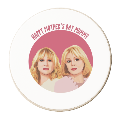 Amandaland inspired Mother's Day design - personalised beer coaster by Giddy Kipper