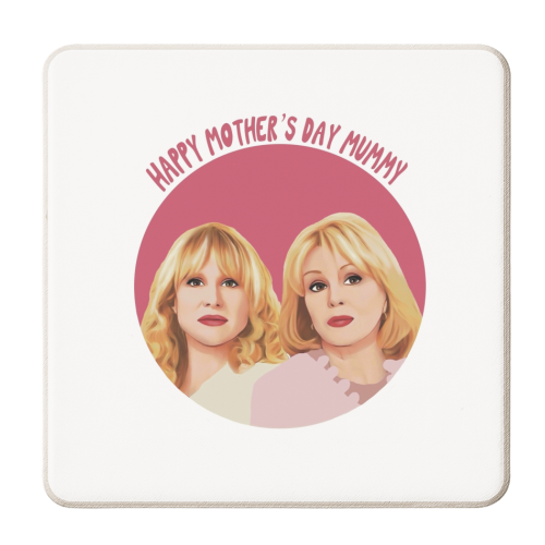 Amandaland inspired Mother's Day design - personalised beer coaster by Giddy Kipper