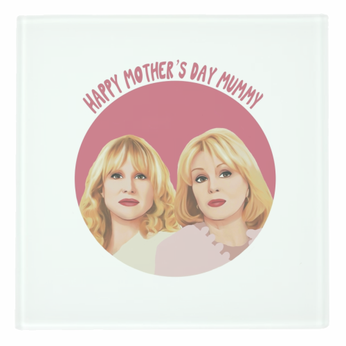 Amandaland inspired Mother's Day design - personalised beer coaster by Giddy Kipper