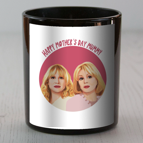 Amandaland inspired Mother's Day design - scented candle by Giddy Kipper