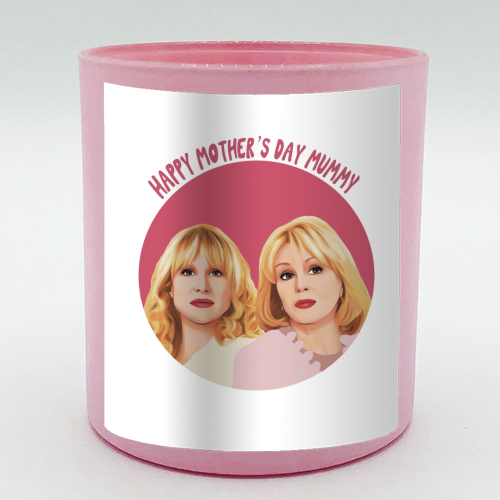 Amandaland inspired Mother's Day design - scented candle by Giddy Kipper
