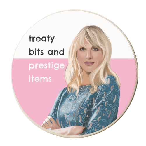 Amandaland Plate - personalised beer coaster by AbiGoLucky