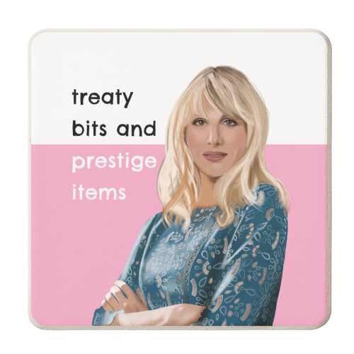 Amandaland Plate - personalised beer coaster by AbiGoLucky