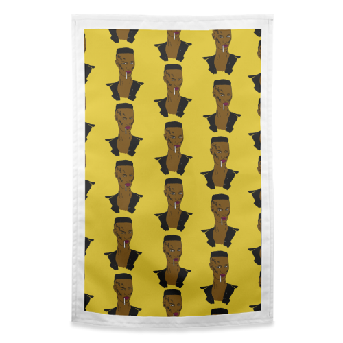 Amazing Grace. GraceJones - funny tea towel by kirstin stride