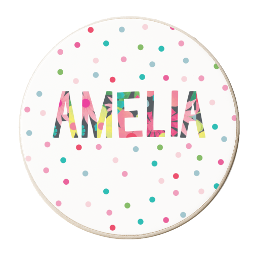Amelia - personalised beer coaster by The Boy and the Bear