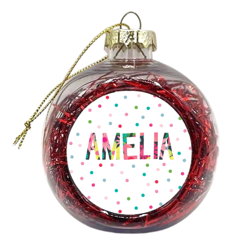 Amelia - xmas bauble by The Boy and the Bear