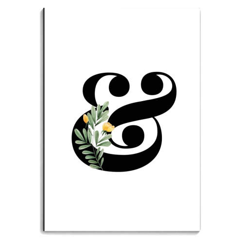 Ampersand Floral - personalised A4, A5, A6 notebook by Toni Scott