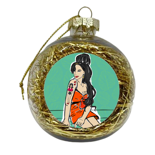 Amy - xmas bauble by Bec Broomhall