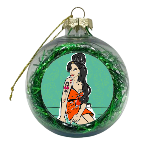 Amy - xmas bauble by Bec Broomhall