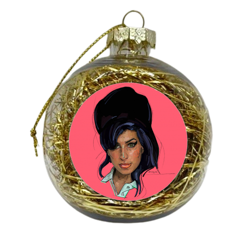 Amy - xmas bauble by Beverley Rae