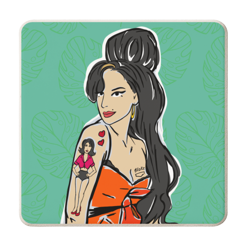 Amy - personalised beer coaster by Bec Broomhall