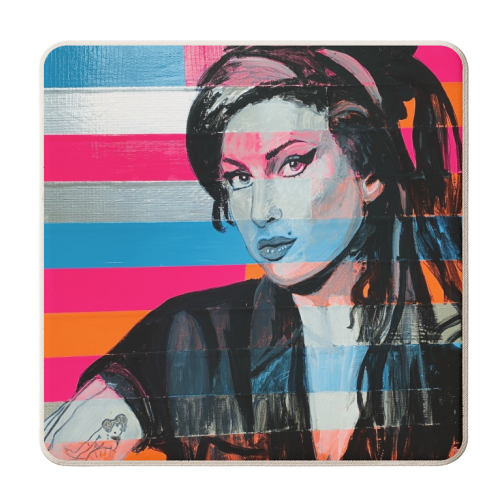Amy - personalised beer coaster by Kirstie Taylor