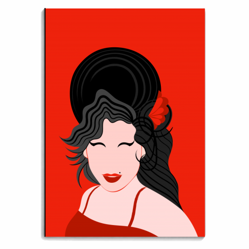 Amy Winehouse Minimal Portrait - personalised A4, A5, A6 notebook by Adam Regester