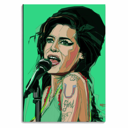 Amy Winehouse Portrait - personalised A4, A5, A6 notebook by Hannah Gordon-Teller