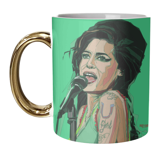 Amy Winehouse Portrait - unique mug by Hannah Gordon-Teller